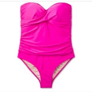 Kona Sol Pink removable Strap Swimsuit. Size 14 and size 16 available